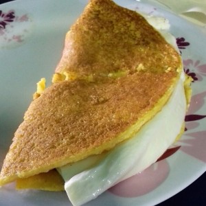 Cachapa mediana de queso