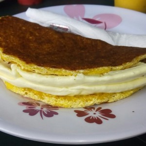 Cachapa con doble queso
