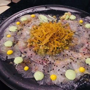 carpacho de pescado blanco 