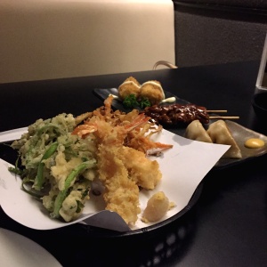 Tempura y variados. Del menu ejecutivo