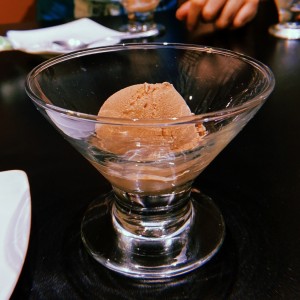 Helado de chocolate