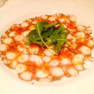 Carpaccio de pulpo