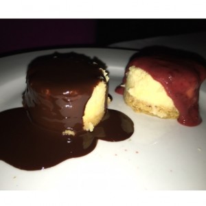 Cheesecake de Chocolate y de Fresa