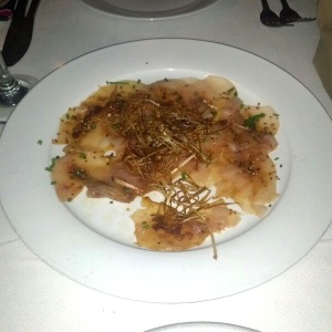Carpaccio de Pez Espada