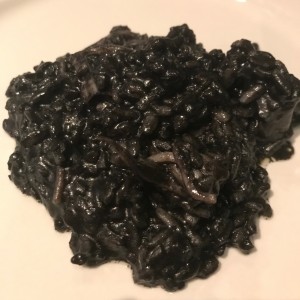risotto de calamares en su tinta