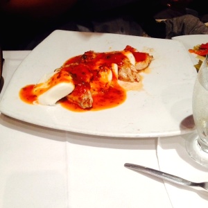 Pollo con queso de bufala