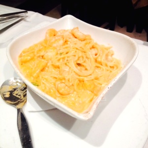 Pasta con Camarones