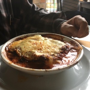 pasticho de berenjena. exquisito, como siempre. 