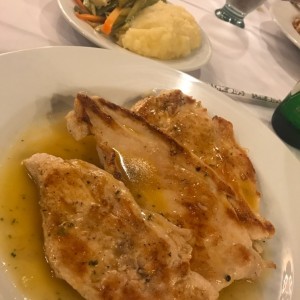 Escalopines de pollo al limon