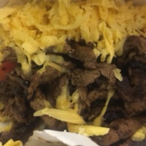 arepa llanera con queso amarillo