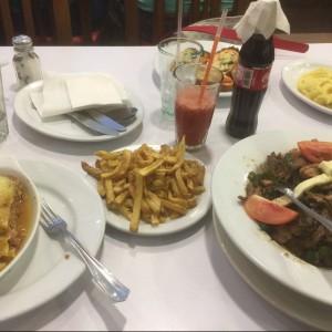 parrilla mixta, pasticho