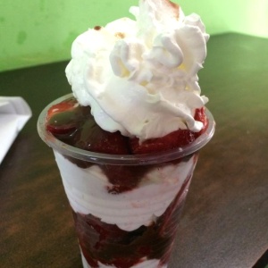 Fresas con crema