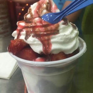 Fresas con crema