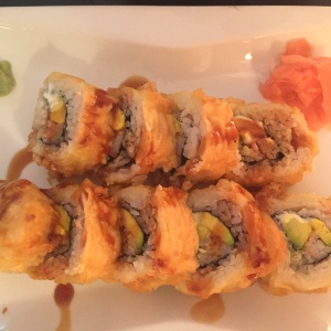 Salmon Tempura California Roll