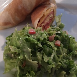 crêpe de jamon serrano y queso gouda