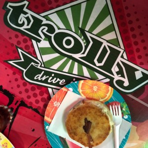 Arepa quesera con tocineta
