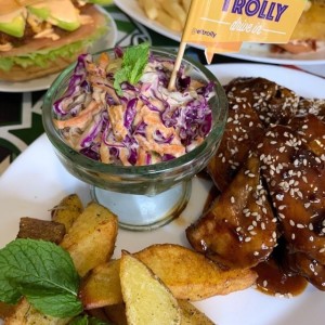 Alitas de pollo con BBQ