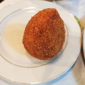 Arancini al burro con prosciutto (divino)