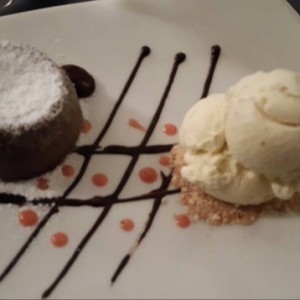 fondant con helado