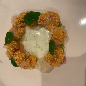 Textura de camarones
