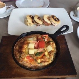 fritta capresa y degustacion de arepa