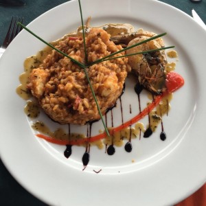 rissoto de langostinos