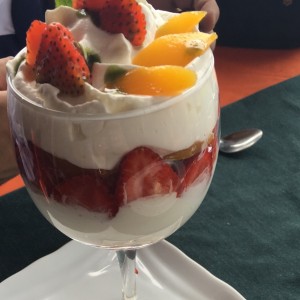 fresas con crema