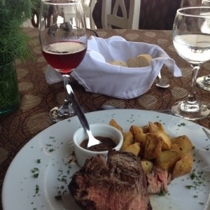 centro de lomito con papas