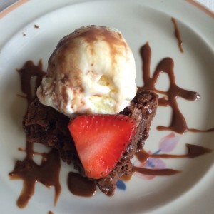 Brownie con Helado