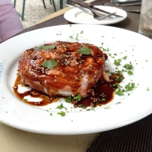 Tartaleta de salmon.. (Se ve mejor de lo que sabe)