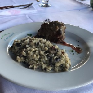 Lomo con risotto