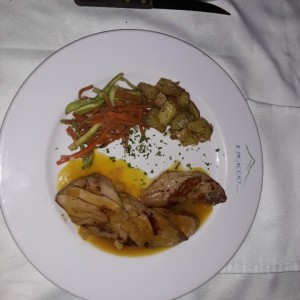 lomo de cerdo en salsa de Moras