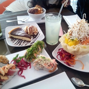Excelente presentacion de los platos