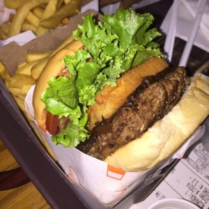shack con extra de cebolla caramelizada