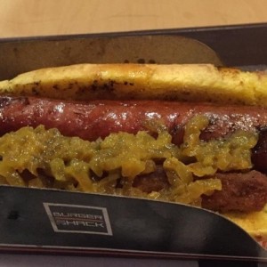 Perro Shack con shack de chistorra