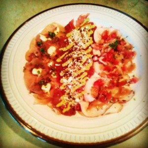 trio de carpaccio