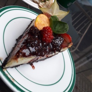 cheese cake con frutos rojos
