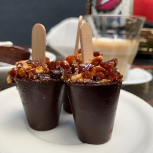 Chupetas de chocolate