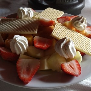 para el fondue de chocolate
