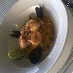 arroz caldoso de mariscos