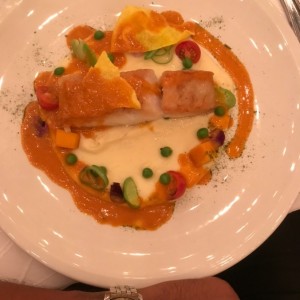 filete de robalo en salsa de marico
