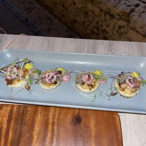 Arepa de pulpo