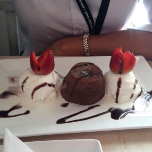 Volcan de chocolate