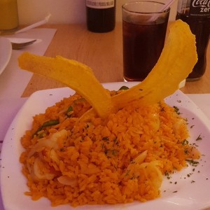 Arroz con camarones