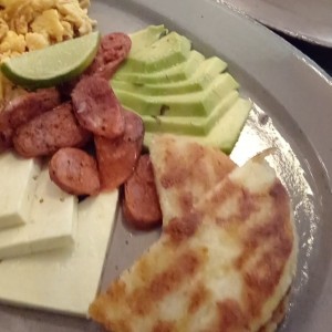 Arepa de chorrizo