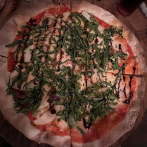 Pizza queso azul