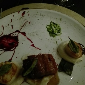scallops con pork belly