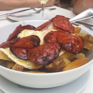 entrada de chorizo y papas