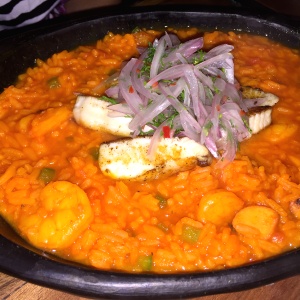 Arroz caldoso de mariscos