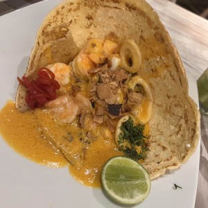 Crepe de mariscos